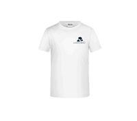 T-Shirt white - Logo blue