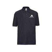 Polo Shirt french navy - Logo weiss